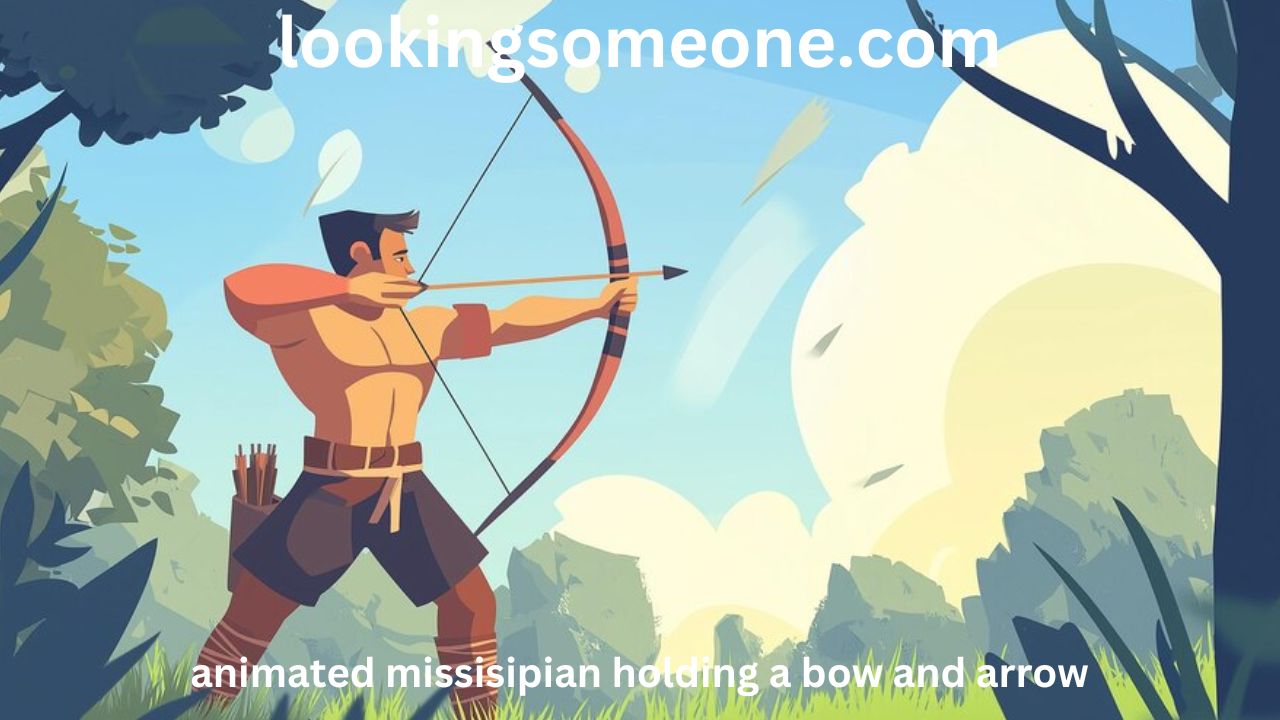 Animated Mississippian Holding a Bow and Arrow