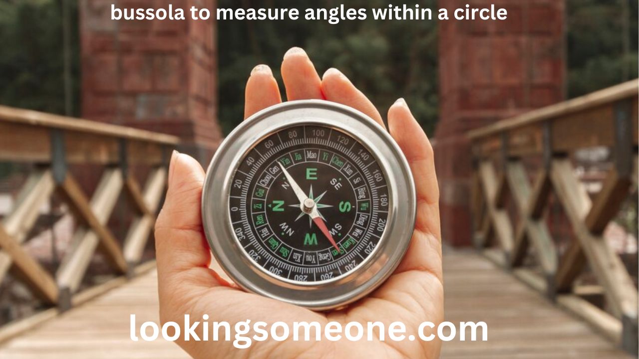 bussola to measure angles within a circle